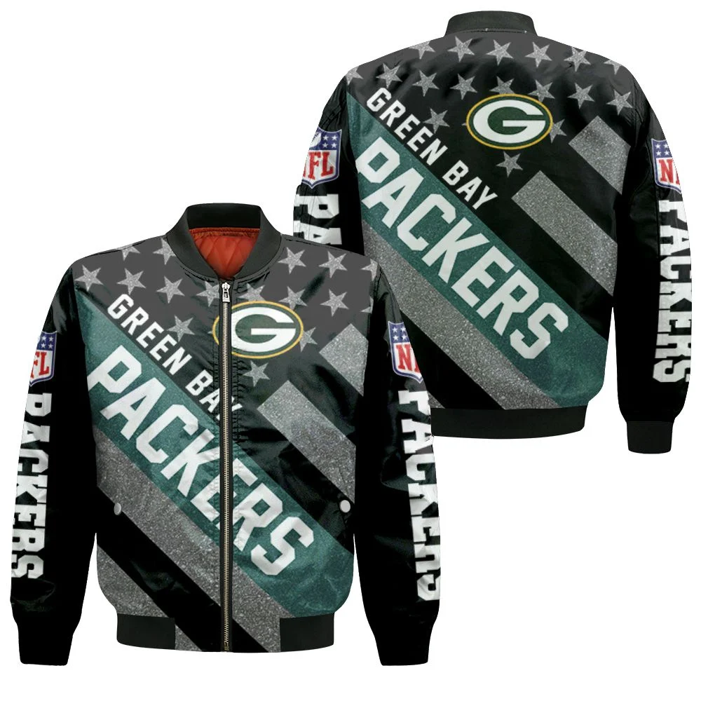 Green Bay Packers Nfl For Packers Fan 3d Jersey Bomber Jacket