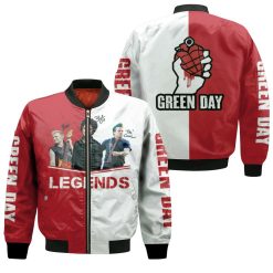 Green Day Legends Logo Band Signed 3d Jersey Bomber Jacket