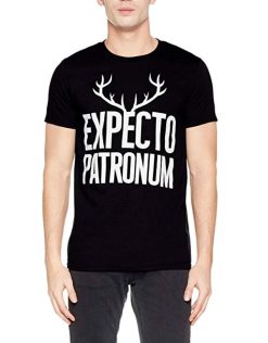 Harry Potter Mens Expecto Patronum Black Tee T-Shirt
