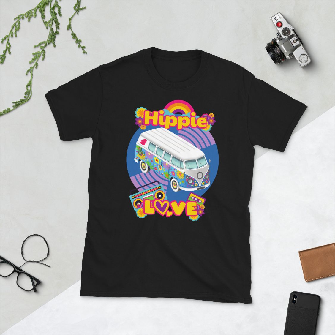 Hippie Love Short-Sleeve Unisex T-Shirt
