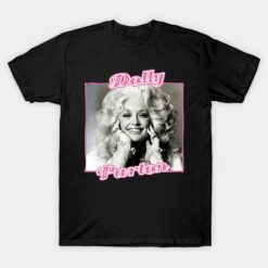 Inspired Dolly Parton Short Sleeve Cotton Black Unisex T-Shirt