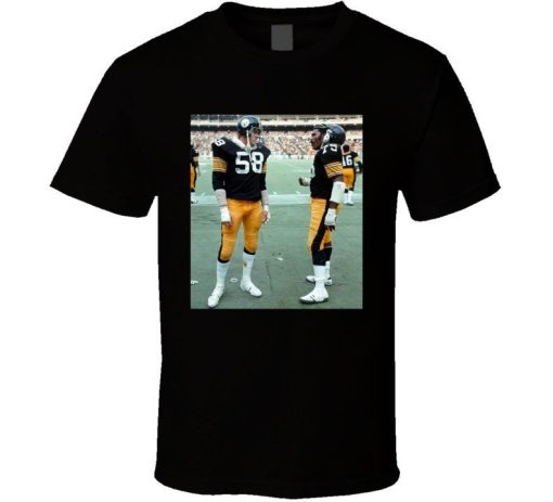 Jack Lambert Joe Greene Pittsburgh Steelers Football Fan T-Shirt