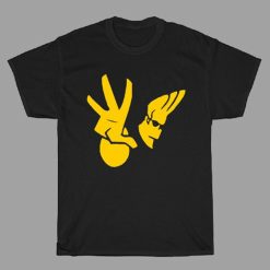 Johnny Bravo Cartoon Logo Mens Black T-Shirt