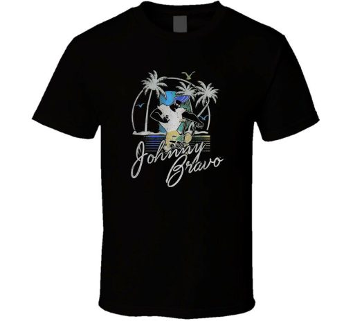Johnny Bravo Tv Series Cartoon Logo T-Shirt