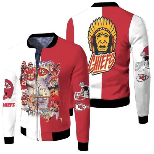 Kansas City Chiefs Super Bowl Liv Champion 2019 Greatest Football Team 3d Fleece Bomber Jacket