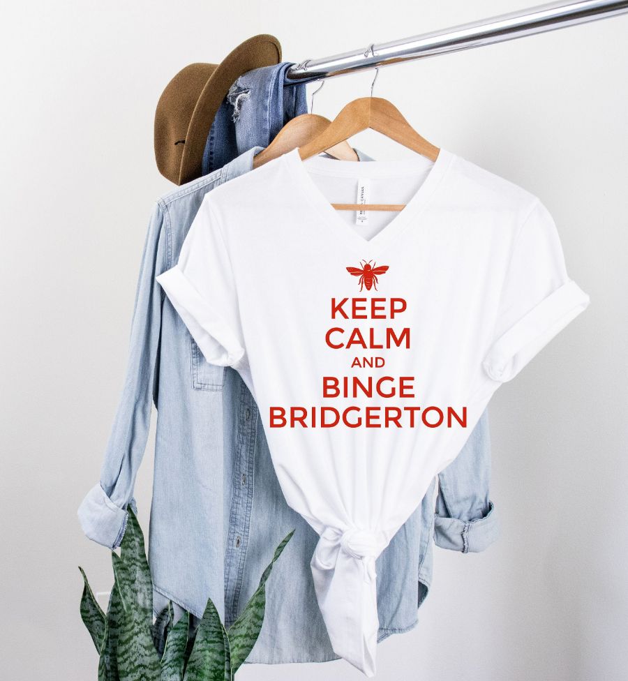 Keep Calm Bridgerton Gift For Her Womens T-Shirt