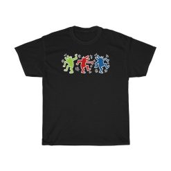 Keith Haring Dancing Dog Logo Mens T-Shirt