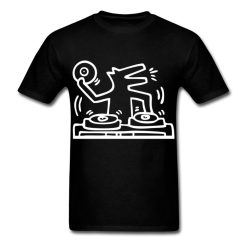Keith Haring Graphic Dj Dog Street Art T-Shirt