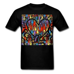 Keith Haring Heart People Graphic Street Art T-Shirt