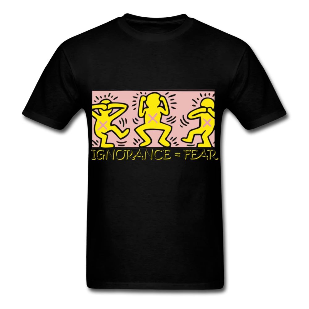 Keith Haring Ignorance Fear Graphic Street Art T-Shirt