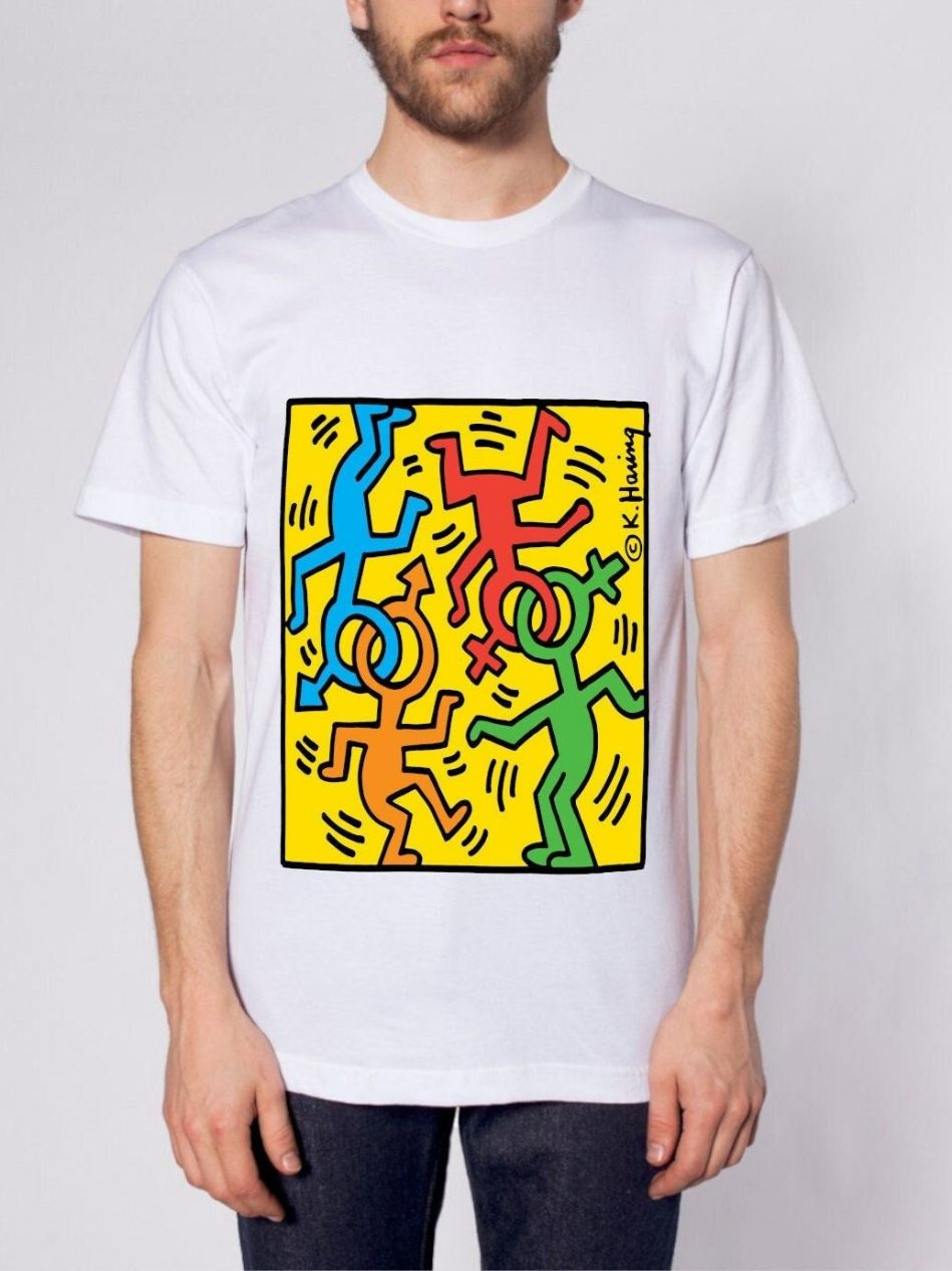 Keith Haring Pop Art Unisex Tee Shirt