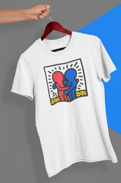Keith Haring Tag Kiss Unisex Tee Shirt