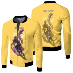 Kobe Bryant Los Angeles Lakers Western Conference Cobra Fleece Bomber Jacket