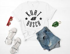 Kurt Busch 45 NASCAR Glitter Womens Tee Shirt