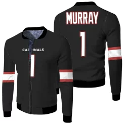 Kyler Murray Arizona Cardinals 2019 Nfl Draft First Round Pick Black Jersey Inspired Style Fleece Bomber Jacket