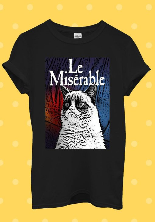 Les Le Miserable Grumpy Cat Funny T-Shirt