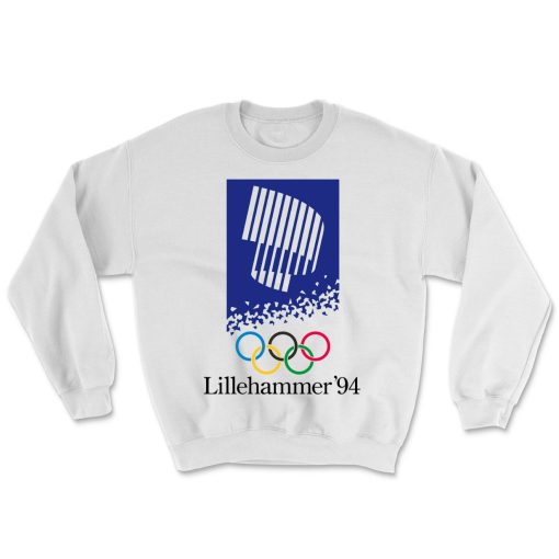 Lillehammer 1994 Winter Olympics Ringer Tee Crewneck Sweatshirt