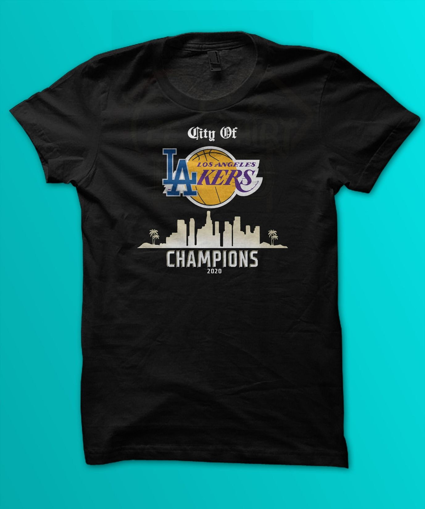 Los Angeles Lakers Dodgers Champions Championship T-Shirt – Teepital –  Everyday New Aesthetic Designs
