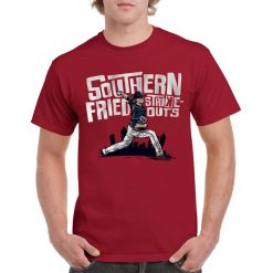 Max Fried Southern Fried Strikeouts Atlanta Braves Baseball T-Shirt