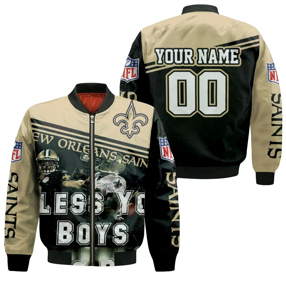 New Orleans Saints 2020 Nfl Season Bless You Boys Who Dat Legends Personalized Bomber Jacket