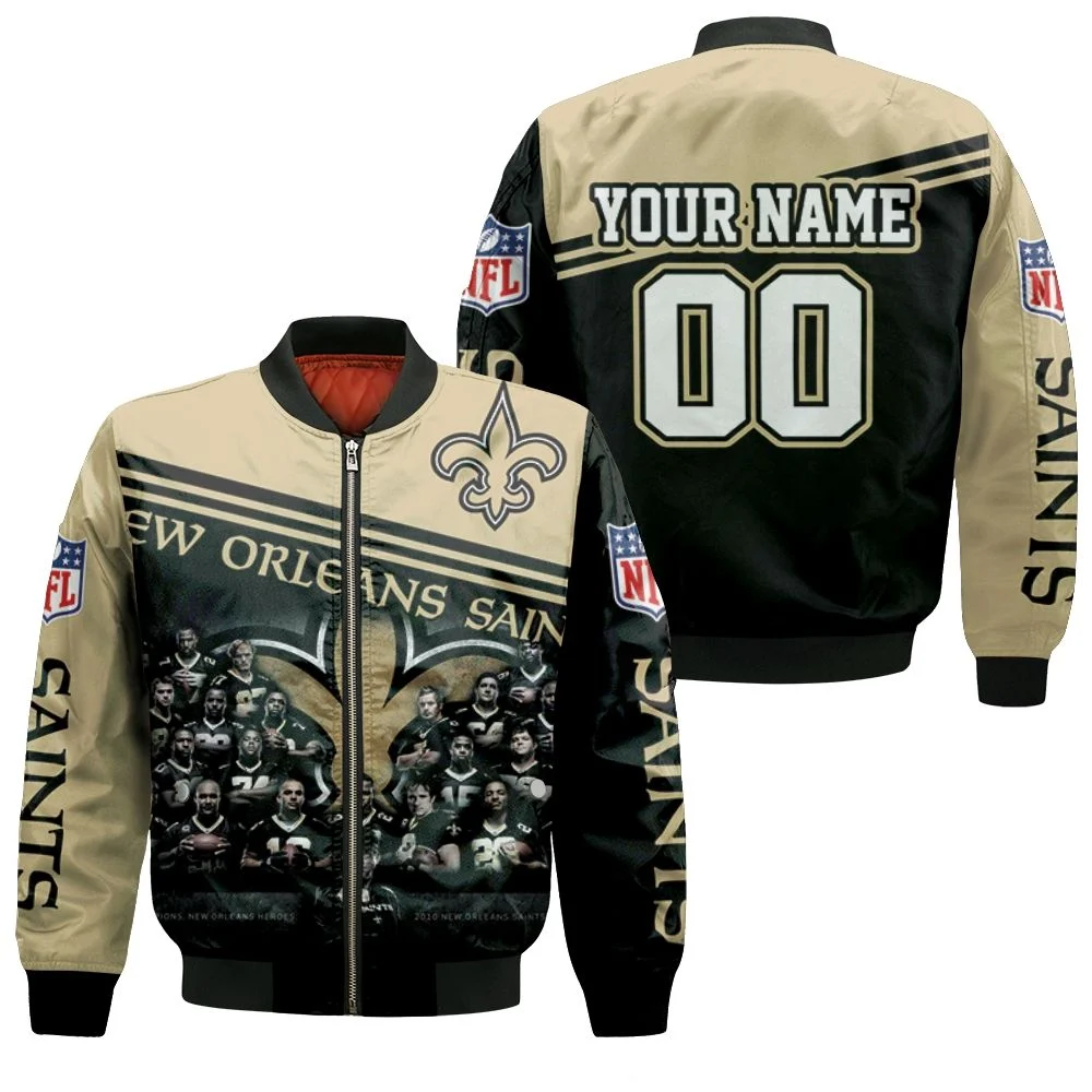 New Orleans Saints Nfc Champions Coach Players Personalized Bomber Jacket