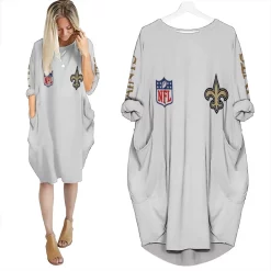 New Orleans Saints Nfl Bomber Jacket 3d Personalized Batwing Pocket Dress