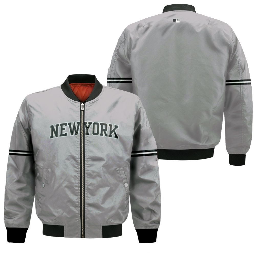 New York Yankees Road Flex Base Collection Team Gray Jersey Inspired Style  Bomber Jacket – Teepital – Everyday New Aesthetic Designs
