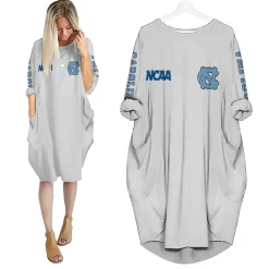 North Carolina Tar Heels Ncaa Bomber Jacket 3d Personalized 1 Batwing Pocket Dress