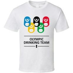 Olympic Drinking Team Funny Beer Olympics Logo Fan T-Shirt