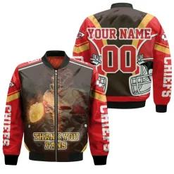 Patrick Mahomes 15 Kansas City Chiefs 3d For Fans Personalized Bomber Jacket