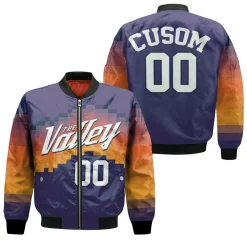 Phoenix Suns 2020 Earned Edition Jersey Inspired Personalized Bomber Jacket