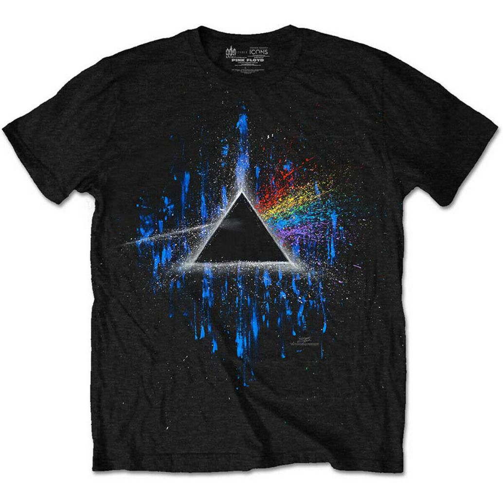 Pink Floyd Dark Side Of The Moon Paint Official Tee T-Shirt