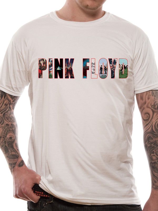 Pink Floyd Logo Official Mens White T-Shirt