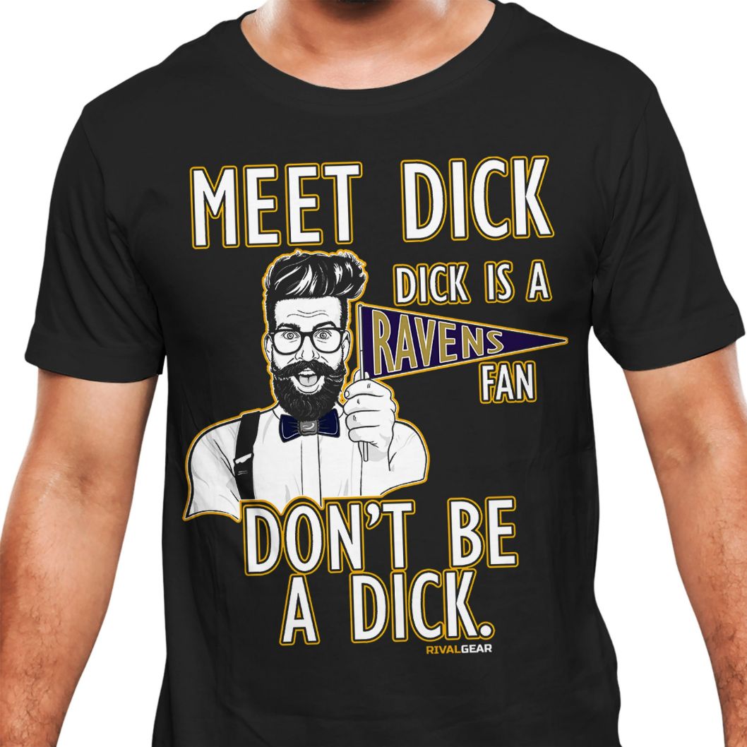 Pittsburgh Football Dont Be A Dick Mens Black T-Shirt