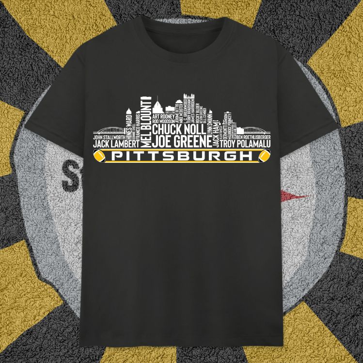 Pittsburgh Football Team All Time Legends T-Shirt