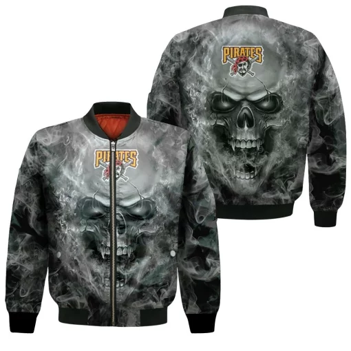 Pittsburgh Pirates Mlb Fans Skull Bomber Jacket