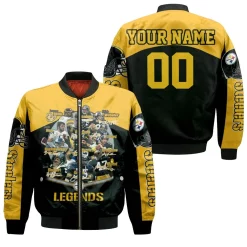 Pittsburgh Steelers Legends Team Great Player Signature Signed To All My Haters Jersey 2020 Nfl Season Personalized Bomber Jacket