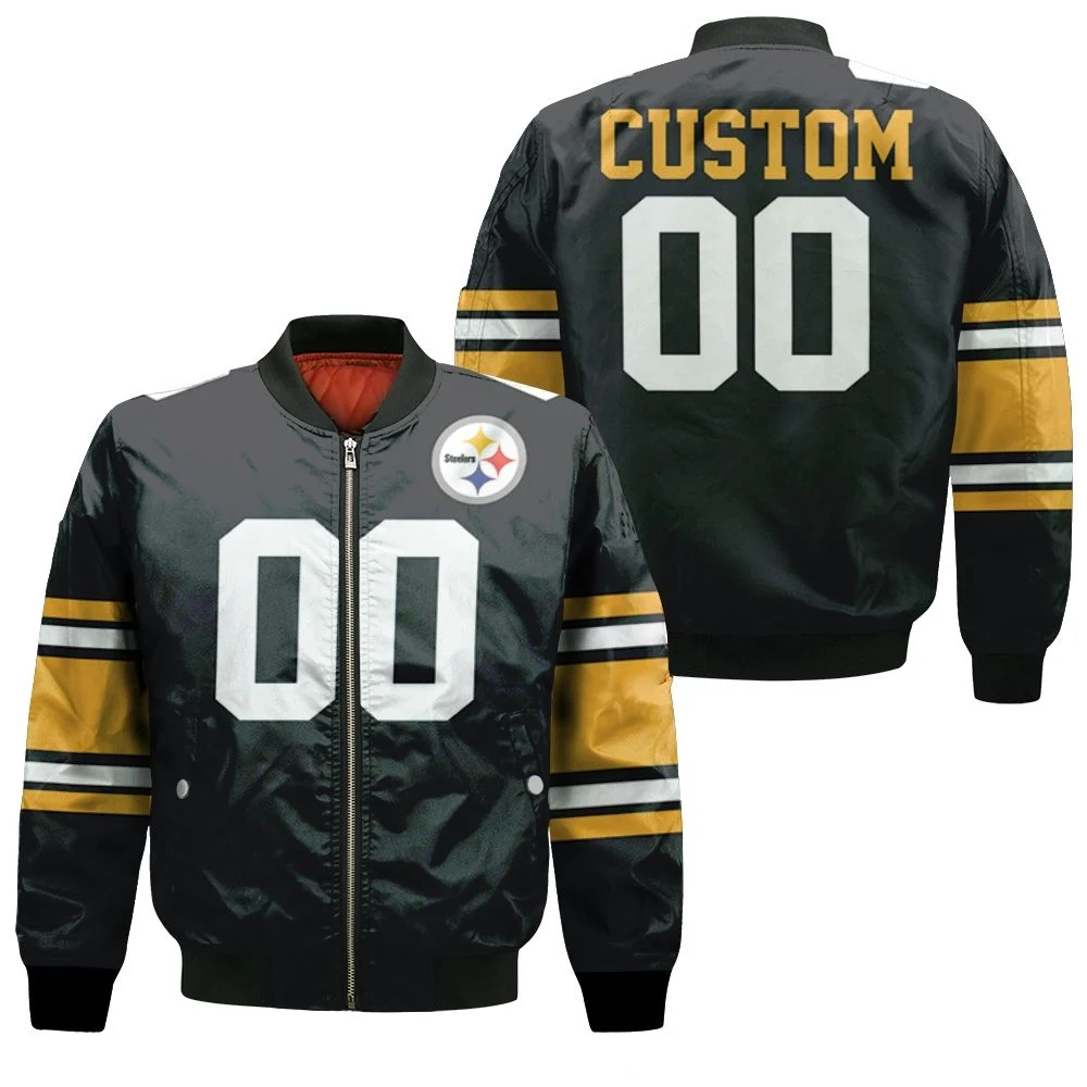 Pittsburgh Steelers Football Bomber Jacket Nfl Custom All Over Print Jacket  - Best Seller Shirts Design In Usa