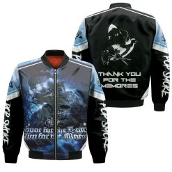 Pop Smoke Shoot For The Stars Blue Sky Rap Hip Hop Bomber Jacket