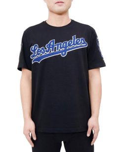 Pro Standard Black Mlb Los Angeles Dodgers Pro Team T-Shirt