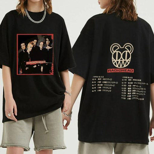 Radiohead Amnesiac Music Album Double Sided Print T-Shirt