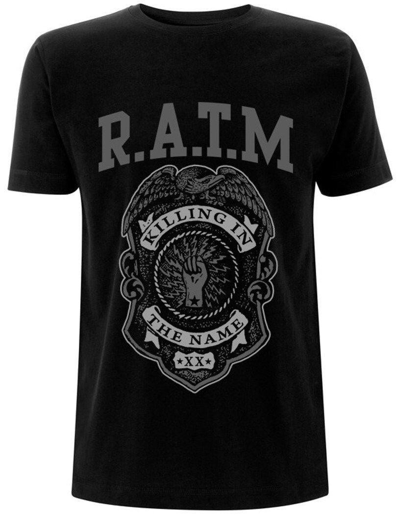 Rage Against The Machine Grey Police Shield T-Shirt