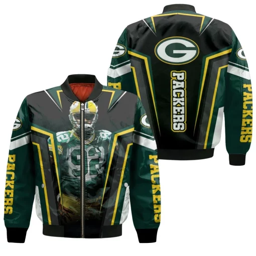 Reggie White 92 Green Bay Packers Eagles Panthers Volunteers For Fans Bomber Jacket