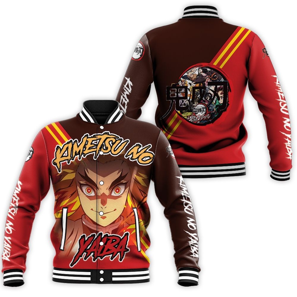 Rengoku Kyojuro Kimetsu No Yaiba Baseball Jacket