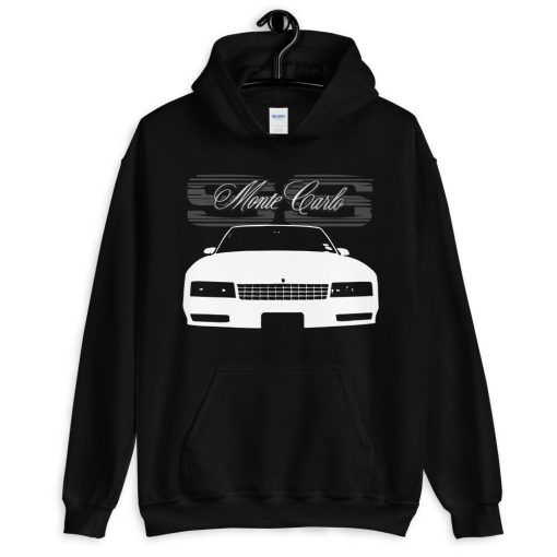 Retro 80s Chevy Monte Carlo Ss American Classic Car Unisex Hoodie