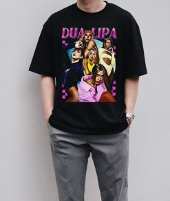 Retro Dua Lipa  Vintage 90s Style Graphic Unisex Shirt