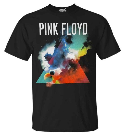 Rex Mens Pink Floyd Prism Short Sleeve Crew Neck Graphic T-Shirt