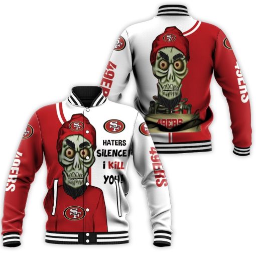 San Francisco 49ers Haters I Kill You 3d Baseball Jacket