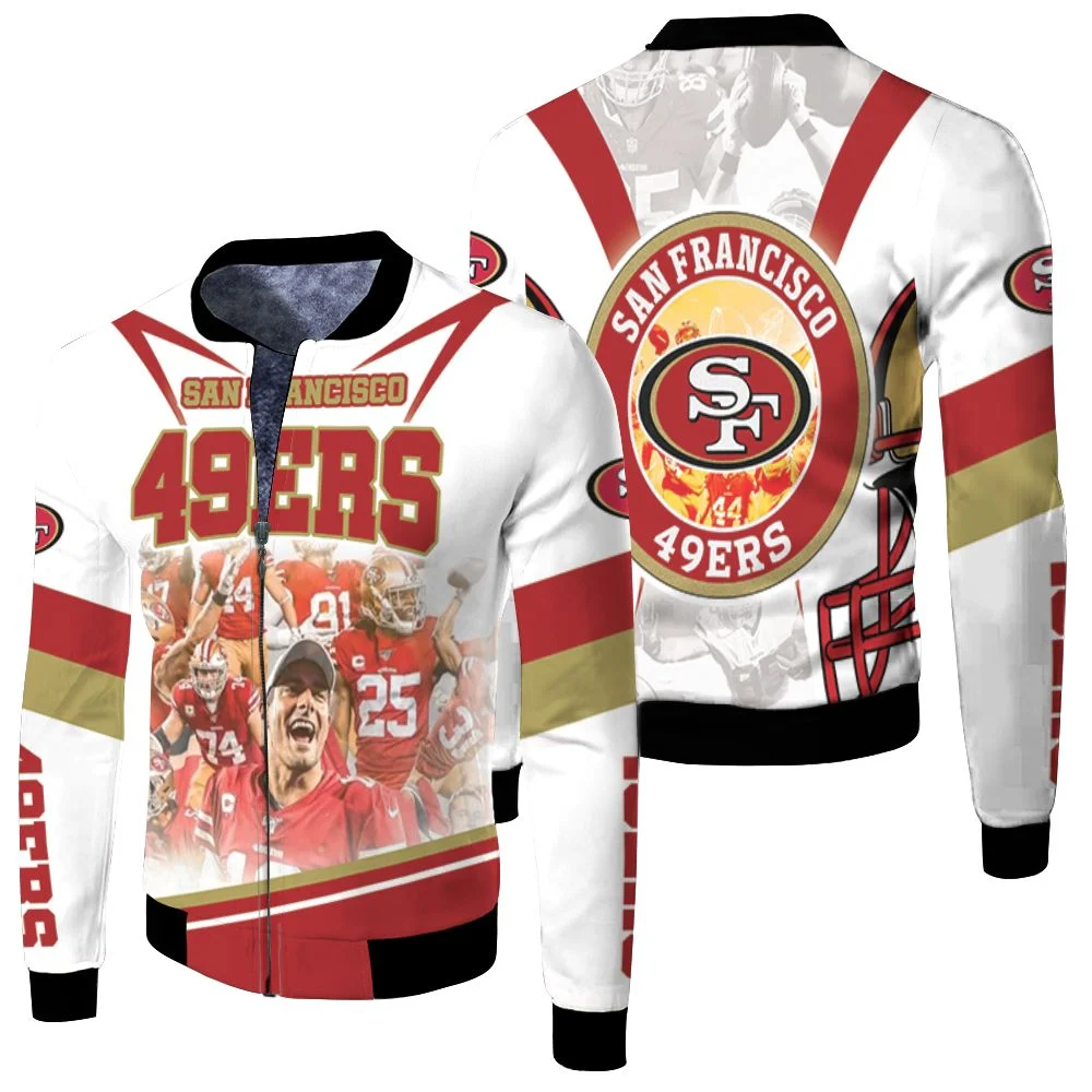 San Francisco 49ers 2021 Super Bowl Nfc West Division Champions Fleece  Bomber Jacket – Teepital – Everyday New Aesthetic Designs