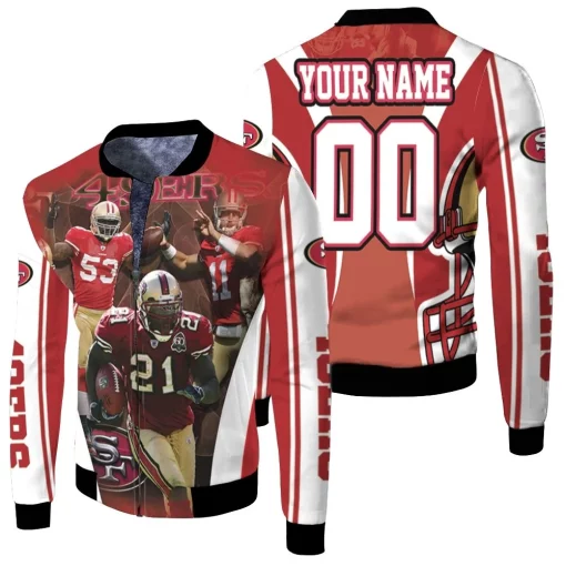 San Francisco 49ers Nfc West Division 2021 Super Bowl For Fans Personalized Fleece Bomber Jacket